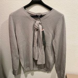 Brand New Women Grey Sweater with Scarf